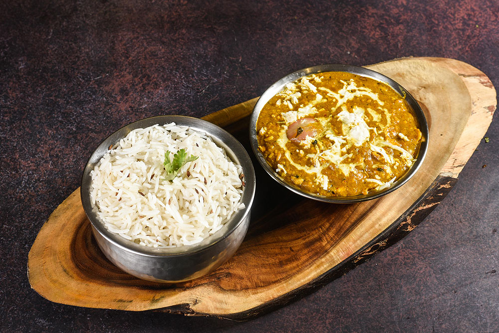 Paneer Do Pyaza with Jeera Rice