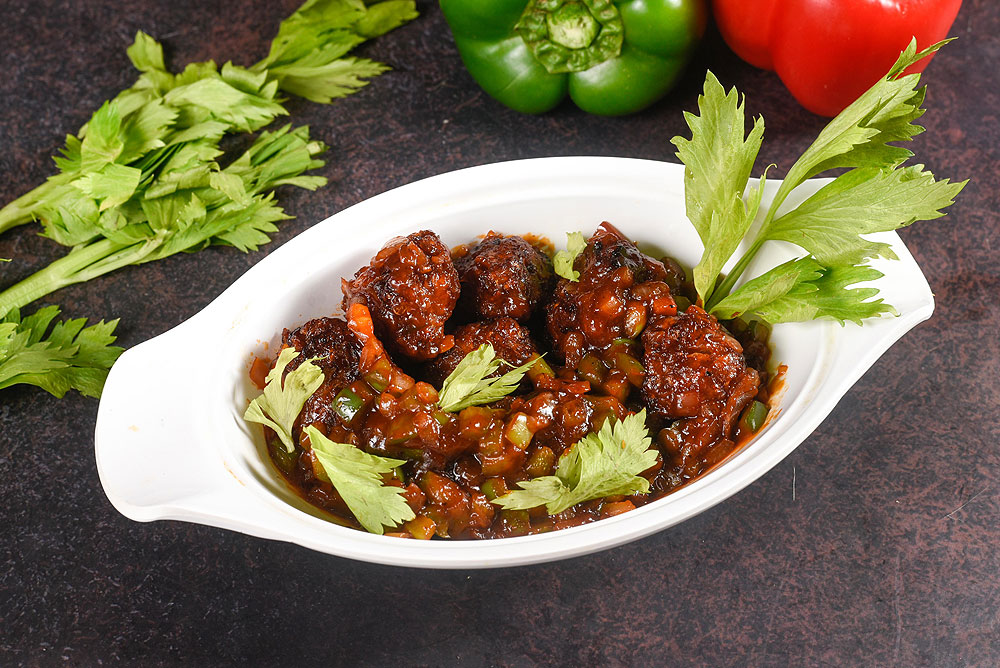 Veg Fried Rice with Manchurian